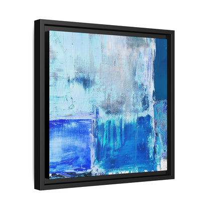Tableau Beaux Arts Bleu Azur "Série Sign Collections" / Toile encadrée sur caisse américaine
