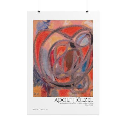 Komposition, Rund- und Ovalformen (Ca. 1930) by Adolf Hölzel / Affiche imprimée - Série ART's Collection