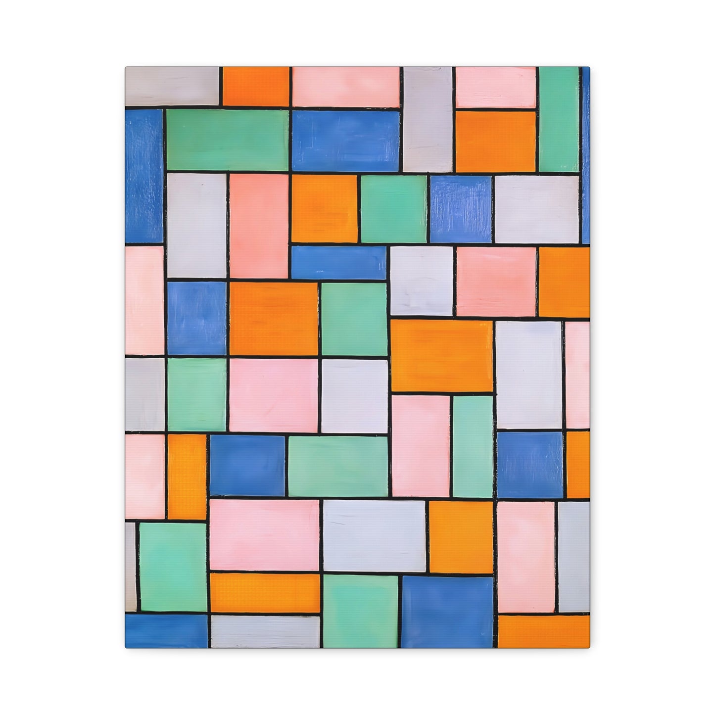 Composition in dissonances (1919) by Theo van Doesburg  / Reproduction Fine Art sur Toile / Epaisseur 3.2 cm - 1.25 inch