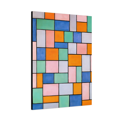 Composition in dissonances (1919) by Theo van Doesburg  / Reproduction Fine Art sur Toile / Epaisseur 3.2 cm - 1.25 inch