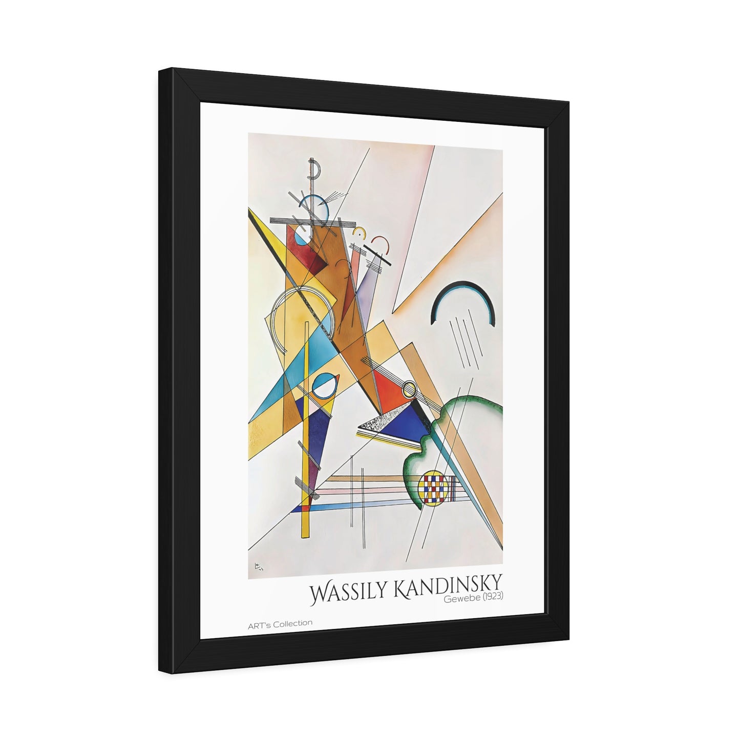 Gewebe (1923) by Wassily Kandinsky / Affiche Encadrée série ART's Collection