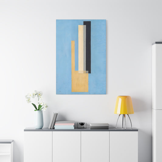 Konstruktion (circa 1920-1922) by László Moholy-Nagy  / Reproduction Fine Art sur Toile /  Epaisseur 3.2 cm - 1.25 inch