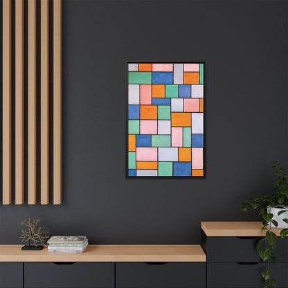 Composition in dissonances (1919) by Theo van Doesburg  / Toile encadrée sur caisse américaine
