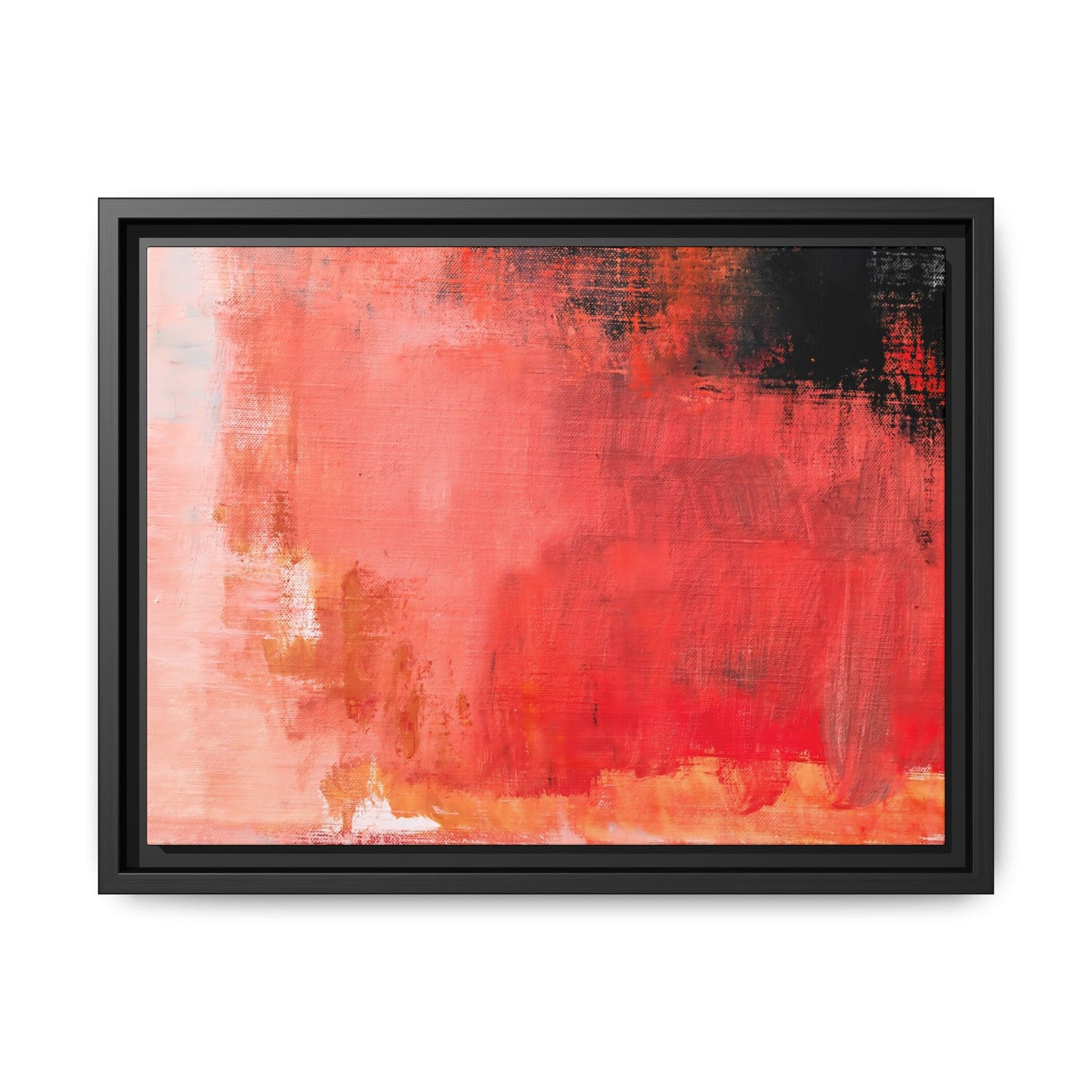 Tableau Contemporain Ecarlate "Série Sign Collections" / Toile encadrée sur caisse américaine