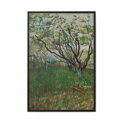 The Flowering Orchard (1888) by Vincent van Gogh / Toile encadrée sur caisse américaine
