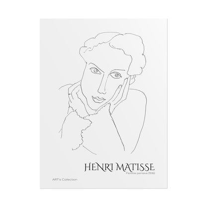 Femme pensive (1936) by Henri Matisse / Affiche imprimée - Série ART's Collection