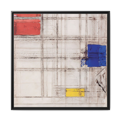 Study for a Composition (1940-1941) by Piet Mondrian  / Toile encadrée sur caisse américaine