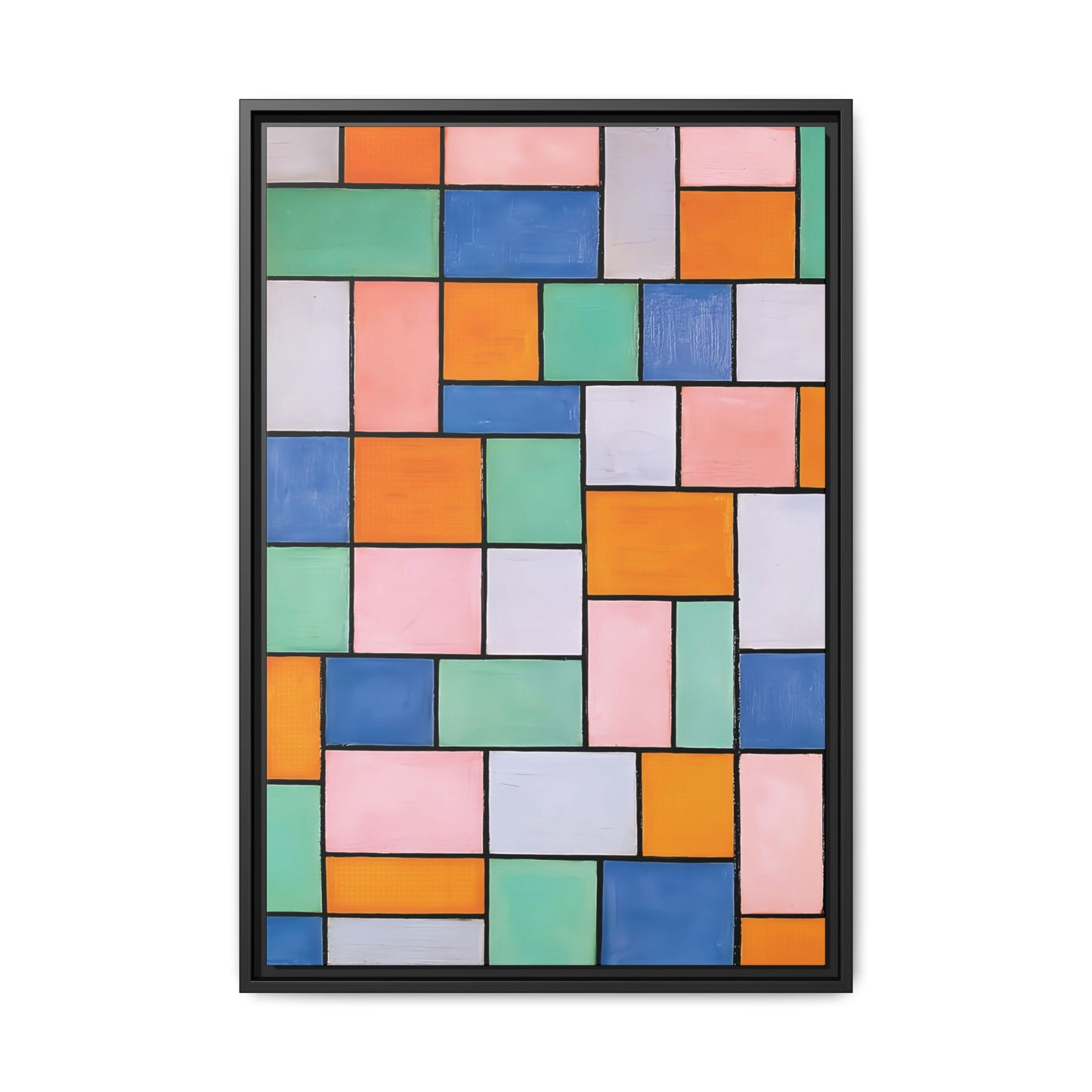 Composition in dissonances (1919) by Theo van Doesburg  / Toile encadrée sur caisse américaine