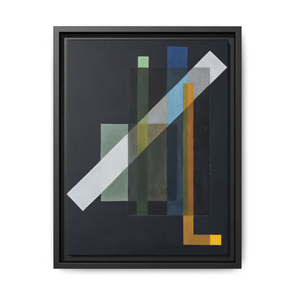 Construction (1924) by László Moholy-Nagy  / Toile encadrée sur caisse américaine