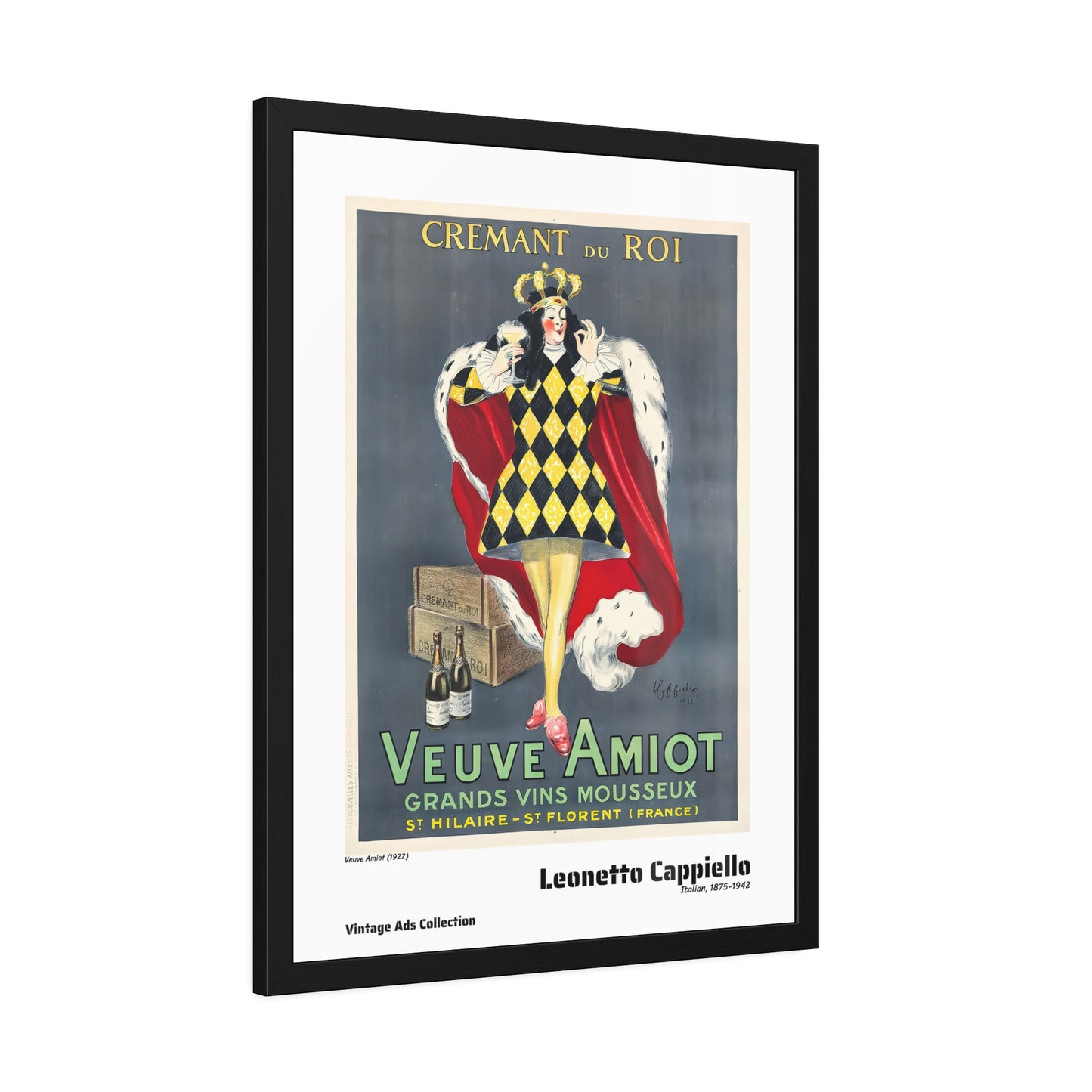 Veuve Amiot (1922) by Leonetto Cappiello / Affiche Encadrée Série Vintage Ads Collection