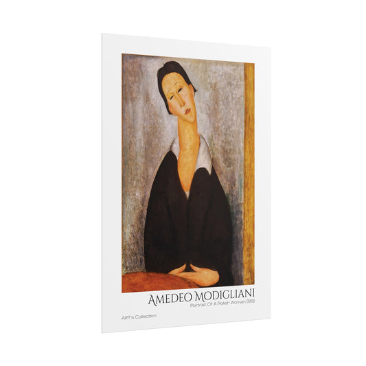 Portrait Of A Polish Woman (1919) by Amedeo Modigliani / Affiche imprimée - Série ART's Collection