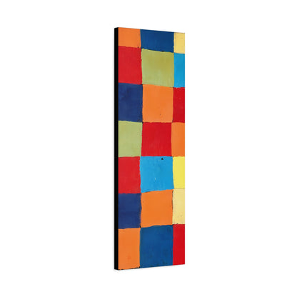 Color chart Qu 1 (1930) by Paul Klee / Reproduction Fine Art sur Toile / Large Epaisseur 3.2 cm - 1.25 inch