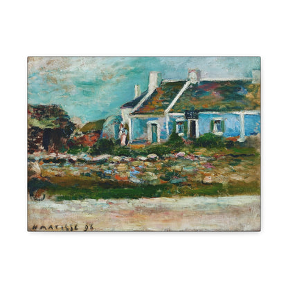 Entrée de cabaret Breton (1896) by Henri Matisse / Reproduction Fine Art sur Toile / Flanc Large Epaisseur 3.2 cm - 1.25 inch