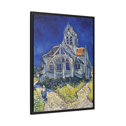 The Church in Auvers-sur-Oise, View from the Chevet (1890) by Vincent van Gogh / Toile encadrée sur caisse américaine