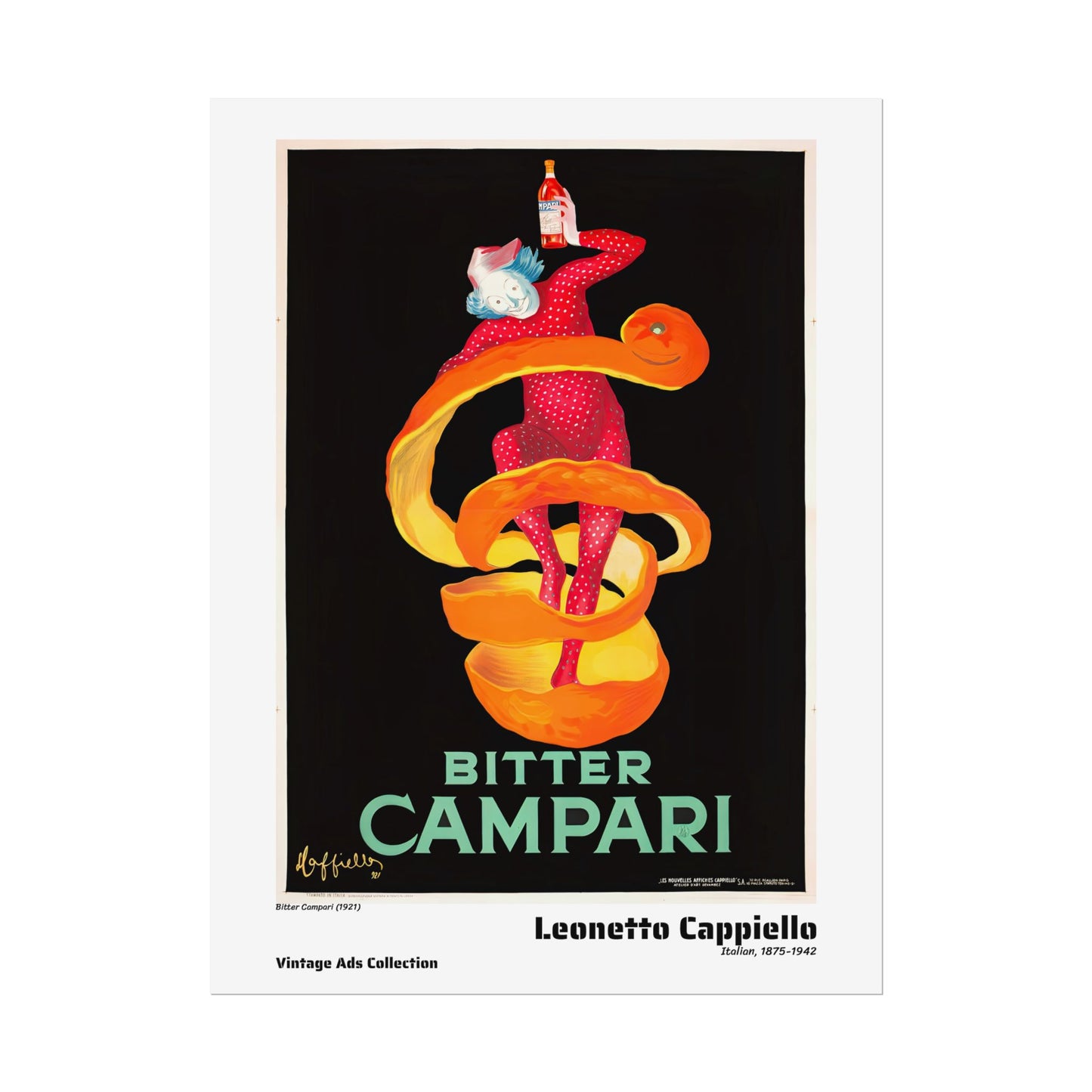 Bitter Campari (1921) by Leonetto Cappiello / Affiche imprimée - Série Vintage Ads Collection