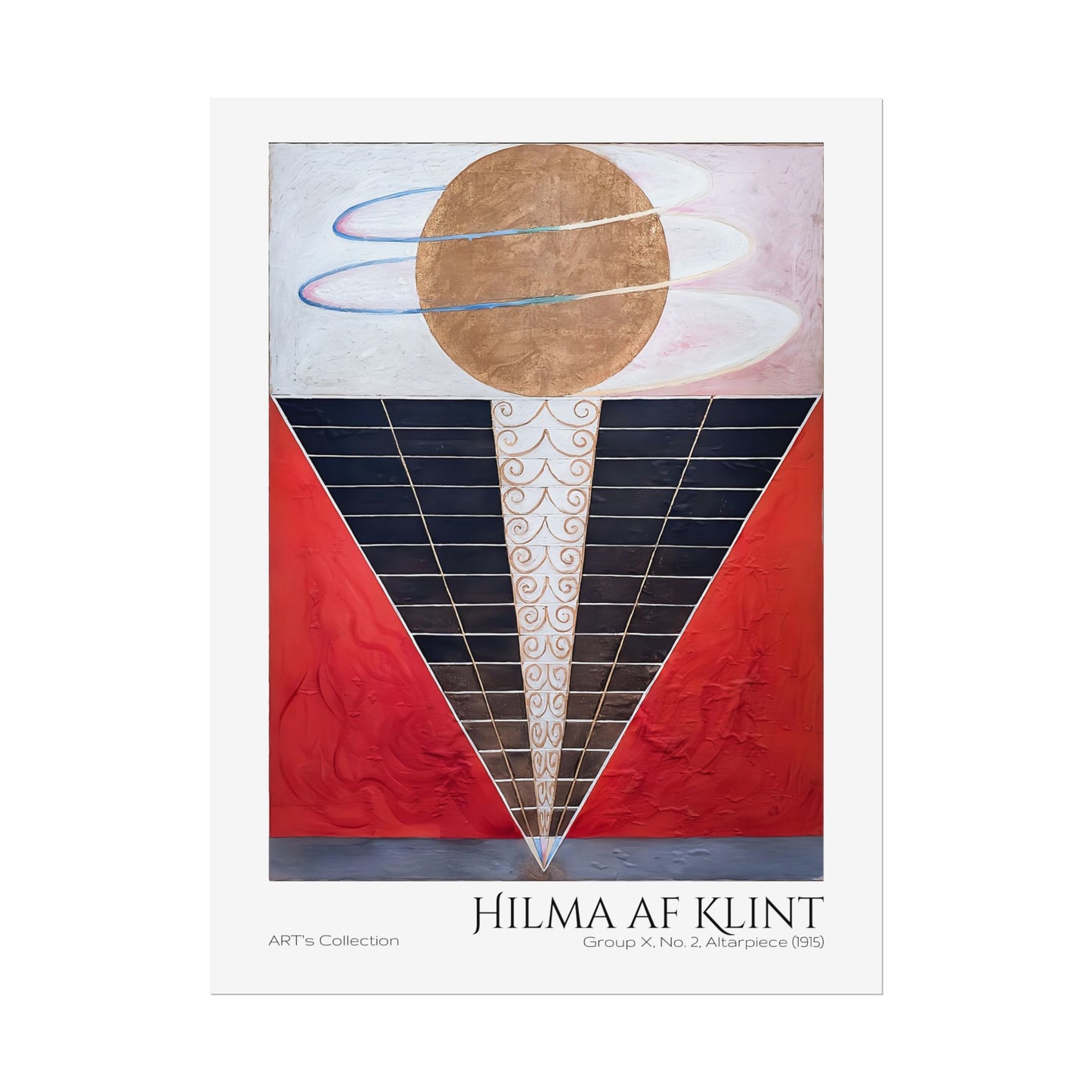 Group X No 2 Altarpiece (1915) by Hilma af Klint  / Affiche imprimée - Série ART's Collection