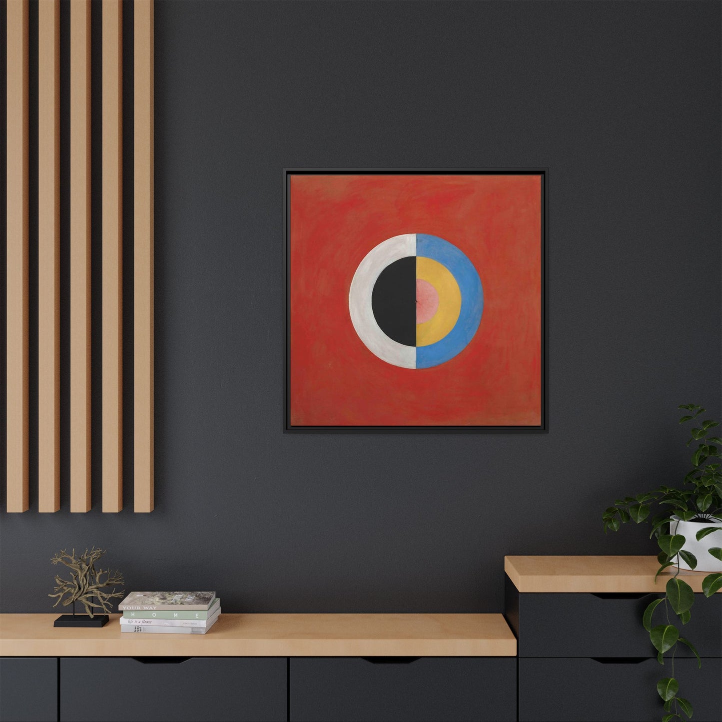 Group IX,SUW, No. 17. The Swan (1914-1915) by Hilma af Klint   / Toile encadrée sur caisse américaine