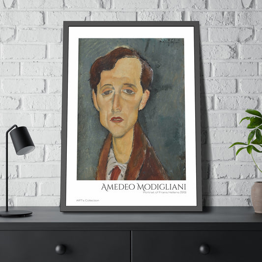 Portrait of Frans Hellens (1919) by Amedeo Modigliani  / Affiche Encadrée série ART's Collection