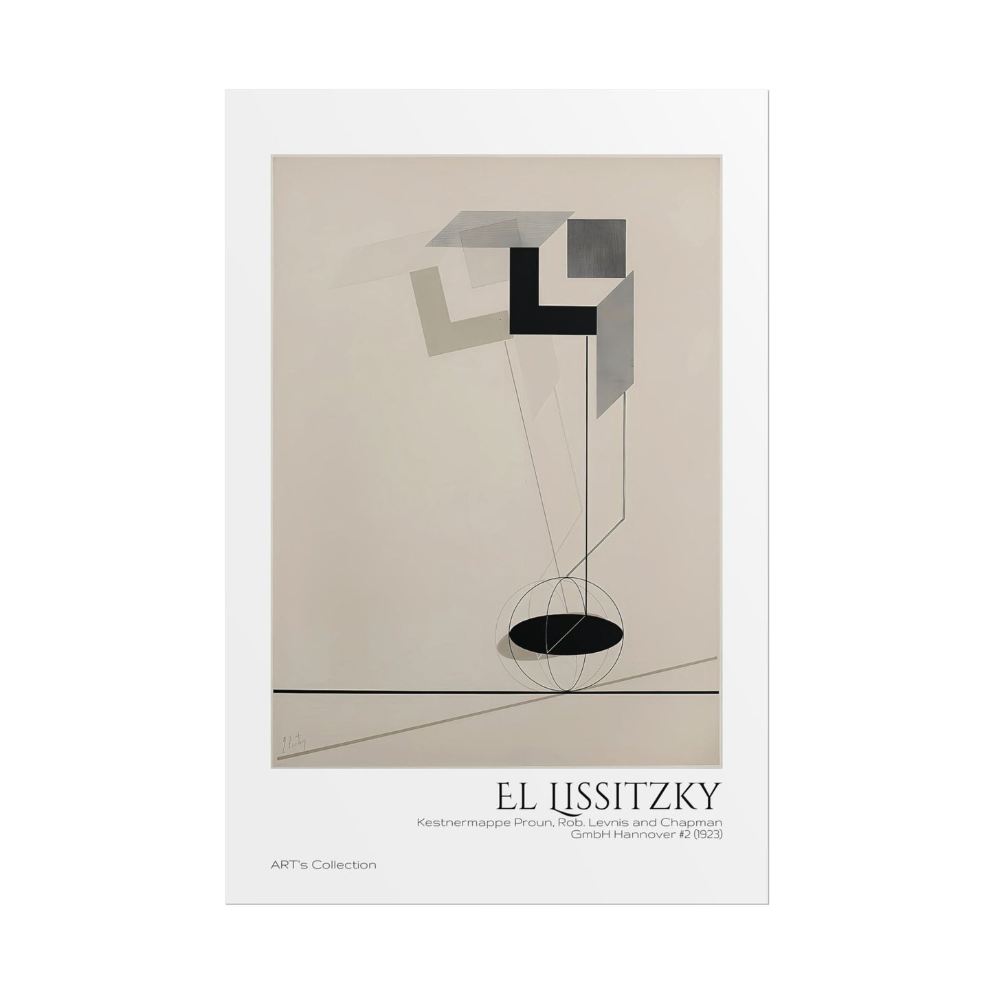 Kestnermappe Proun, Rob. Levnis and Chapman GmbH Hannover #2 (1923) by El Lissitzky / Affiche imprimée - Série ART's Collection