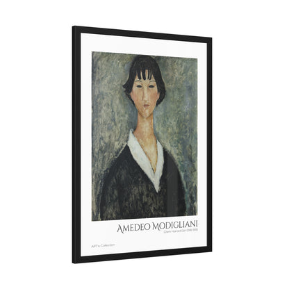 Dark Haired Girl (1918-1919) by Amedeo Modigliani  / Affiche Encadrée série ART's Collection