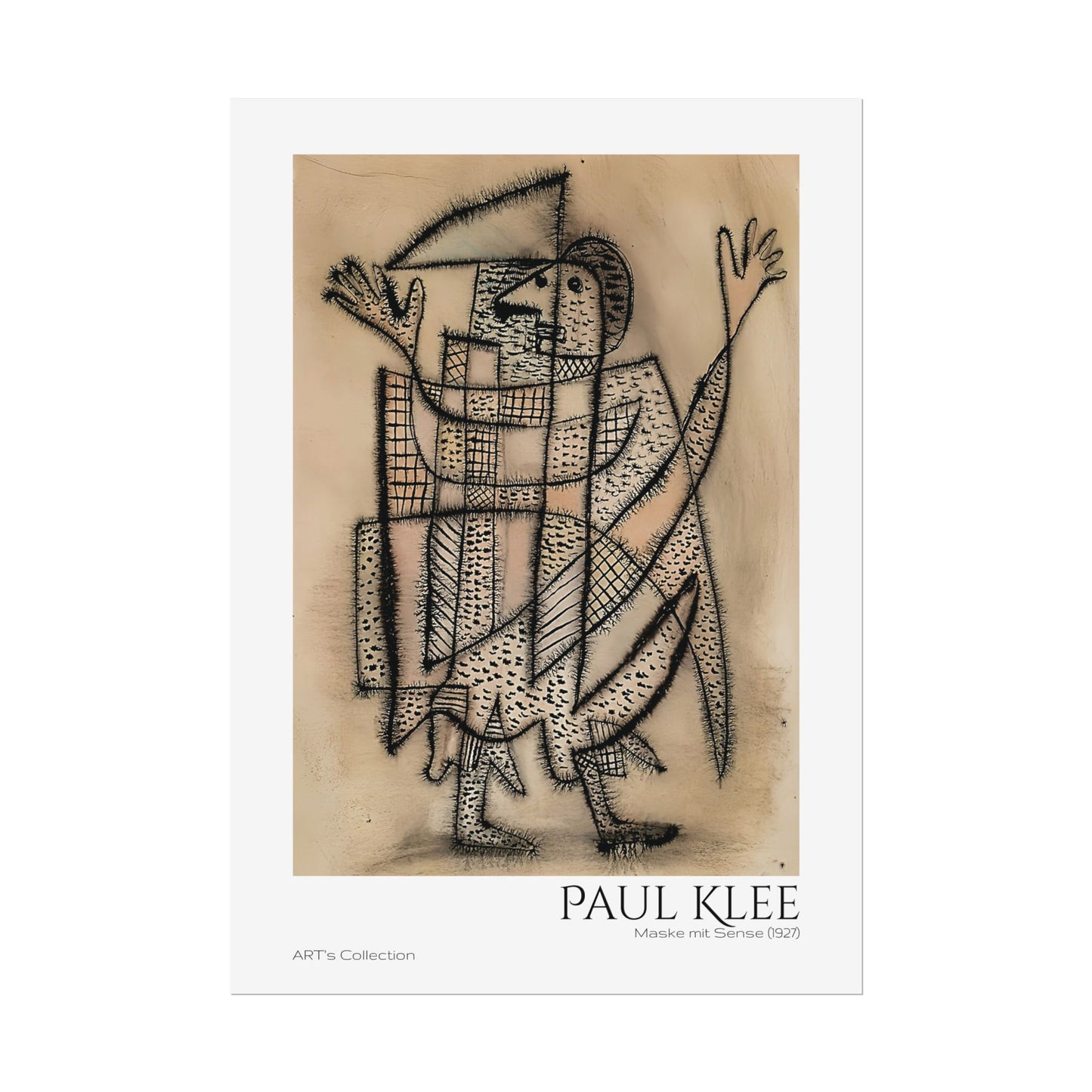 Maske mit Sense (1927)  by Paul Klee / Affiche imprimée - Série ART's Collection