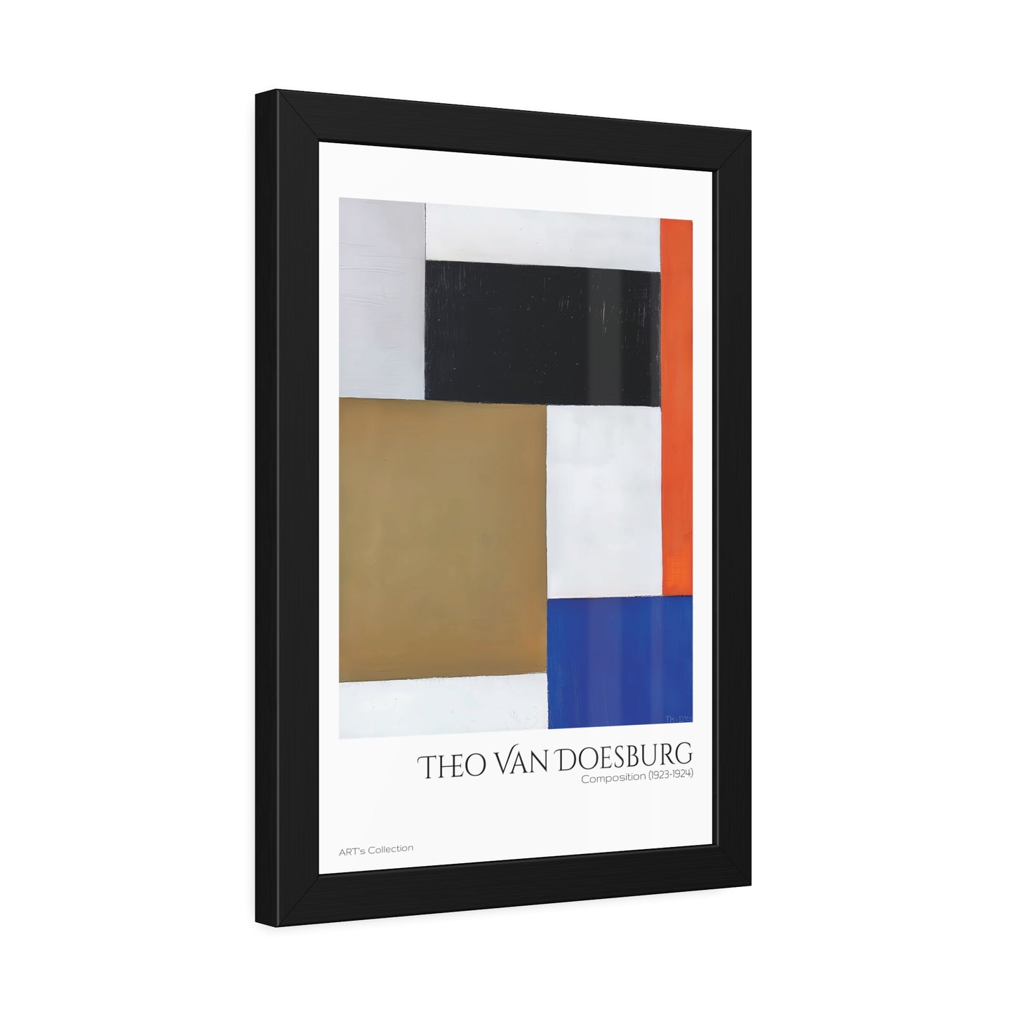 Composition (1923-1924) by Theo Van Doesburg / Affiche Encadrée série ART's Collection