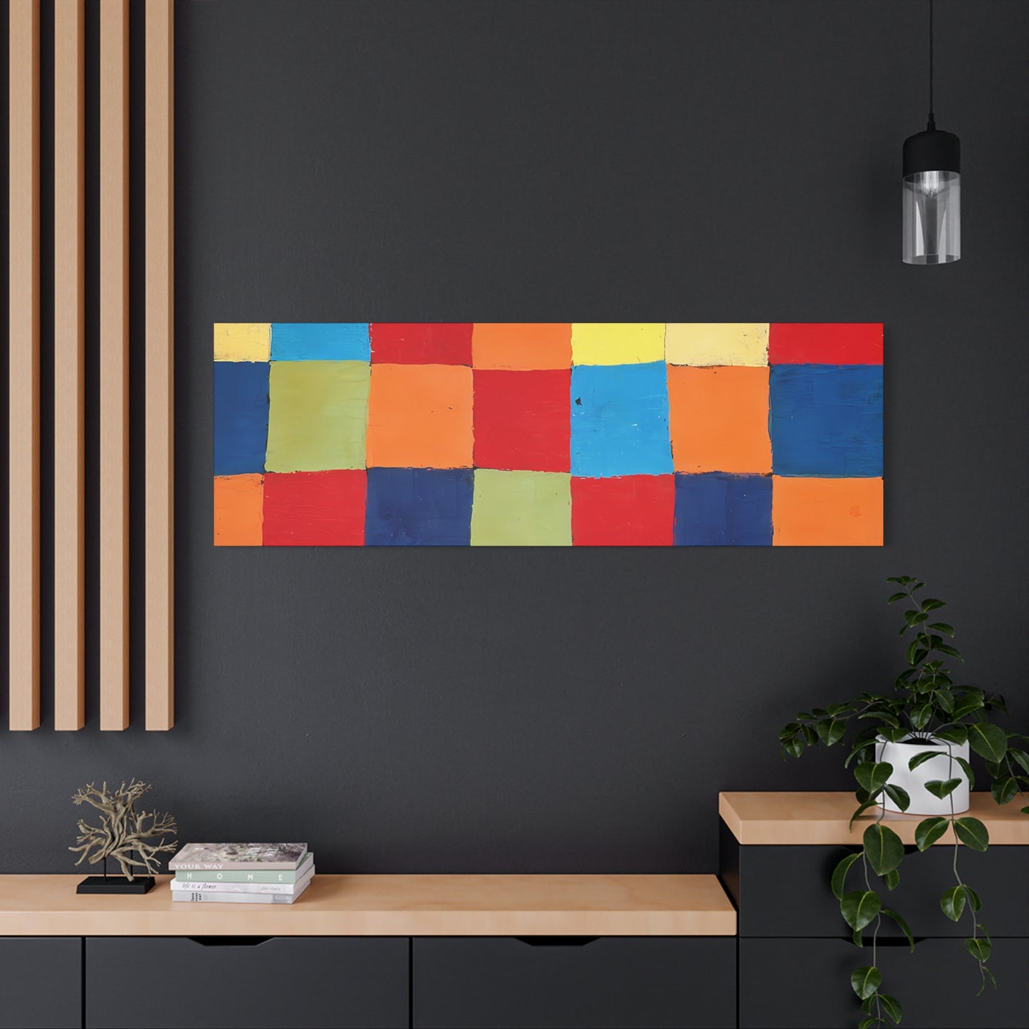 Color chart Qu 1 (1930) by Paul Klee / Reproduction Fine Art sur Toile / Large Epaisseur 3.2 cm - 1.25 inch