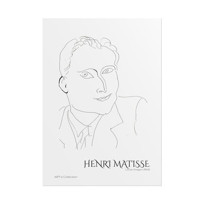 Louis Aragon (1943) by Henri Matisse / Affiche imprimée - Série ART's Collection