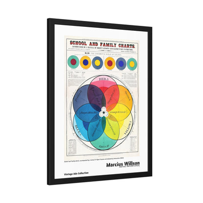School and family charts accompanied by a manual of object lessons (1890) by Marcius Willson / Affiche Encadrée Série Vintage Ads Collection