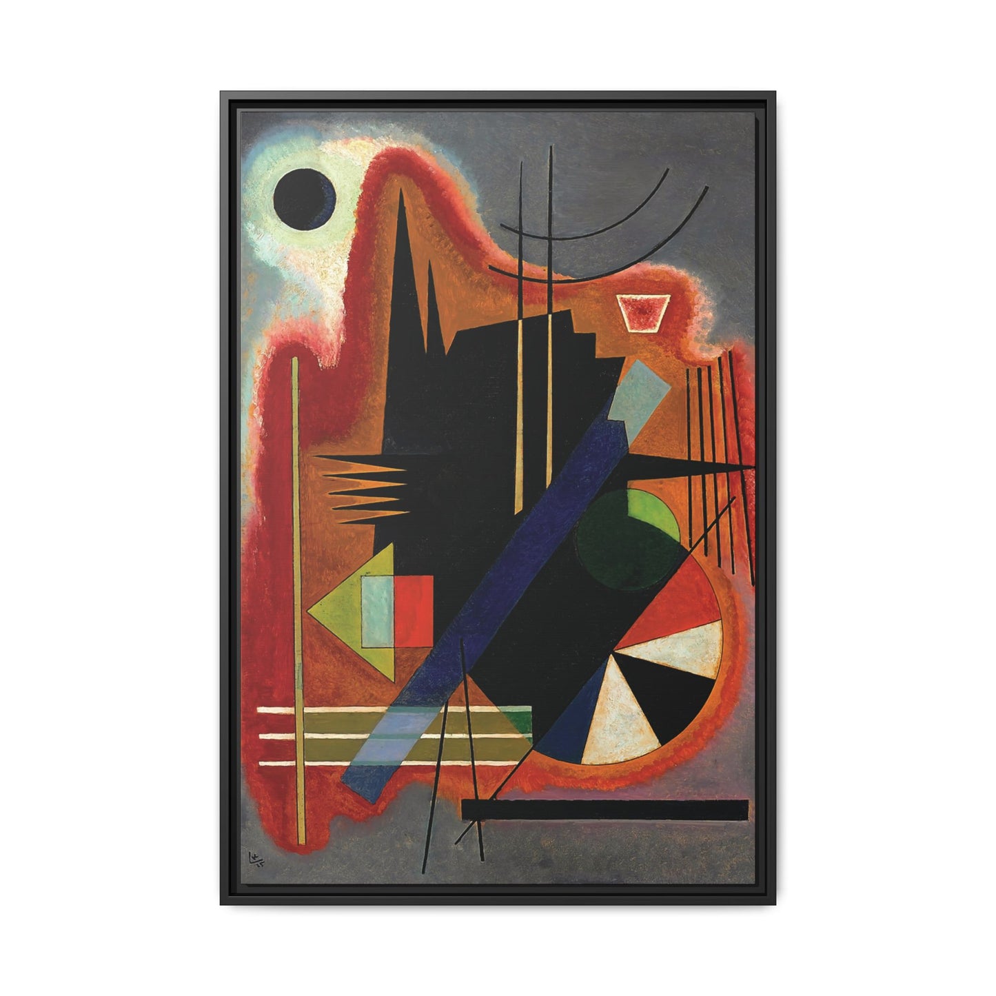 Wassily Kandinsky / Several Points (1925) / Toile encadrée sur caisse américaine