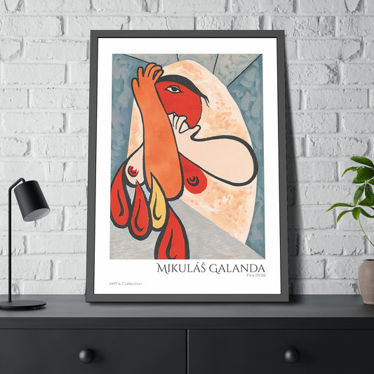 Fire (1938) by Mikulás Galanda / Affiche Encadrée série ART's Collection