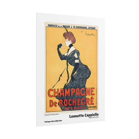 Champagne De Rochegré (1902) by Leonetto Cappiello / Affiche imprimée - Série Vintage Ads Collection