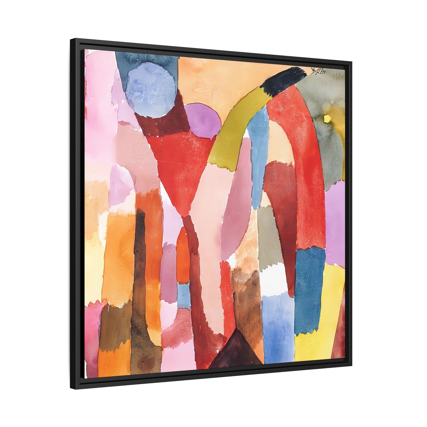 Movement of Vaulted Chambers (1915) by Paul Klee / Toile encadrée sur caisse américaine