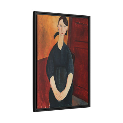 Portrait of Paulette Jourdain (1919) by Amedeo Modigliani / Toile encadrée sur caisse américaine