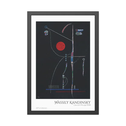 L' accent Rouge (1938) by Wassily Kandinsky / Affiche Encadrée série ART's Collection