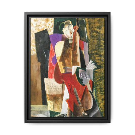 The Cellist (1917) by Max Weber  / Toile encadrée sur caisse américaine