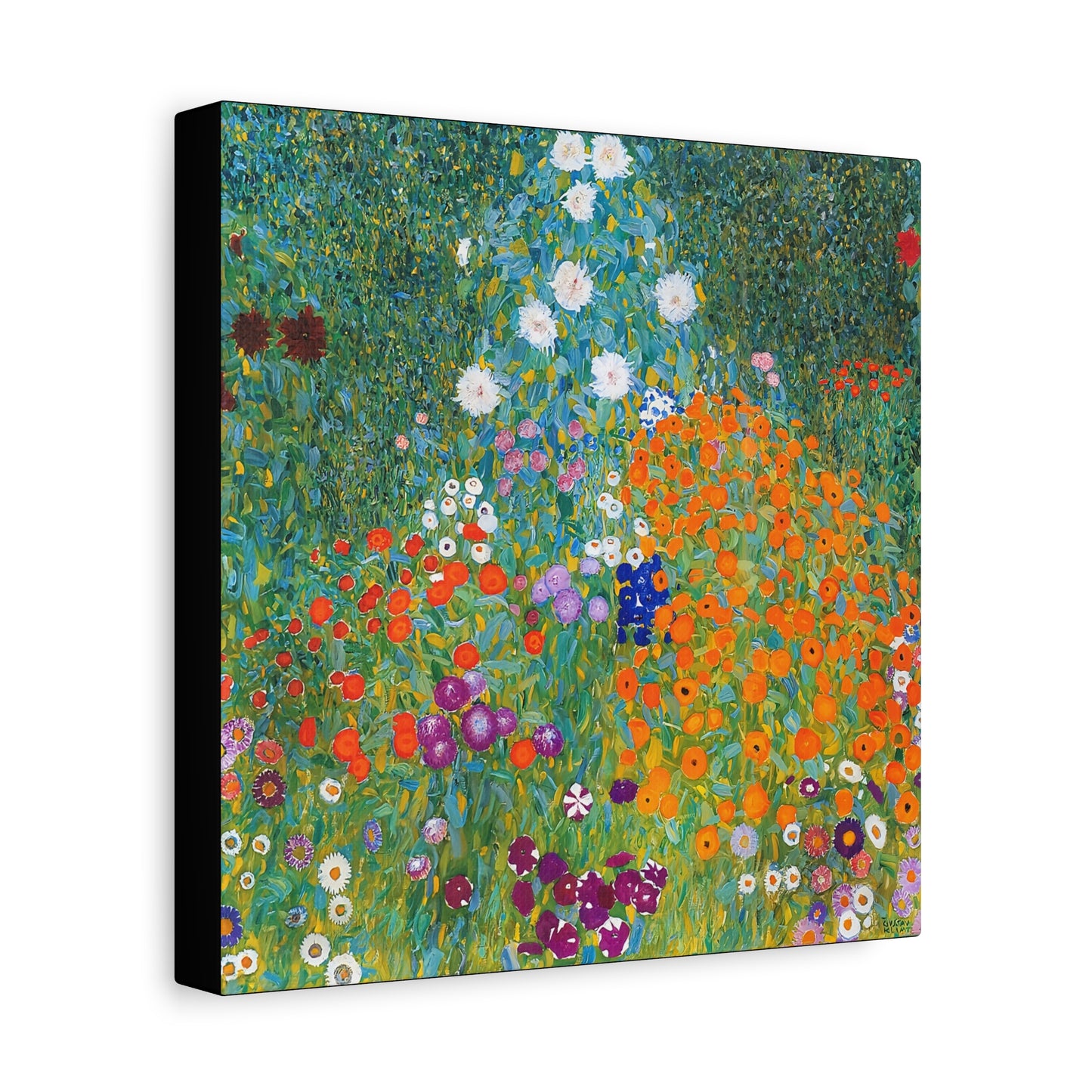 Cottage Garden (1905-1907) by Gustav Klimt / Reproduction Fine Art sur Toile / Flanc Large Epaisseur 3.2 cm - 1.25 inch