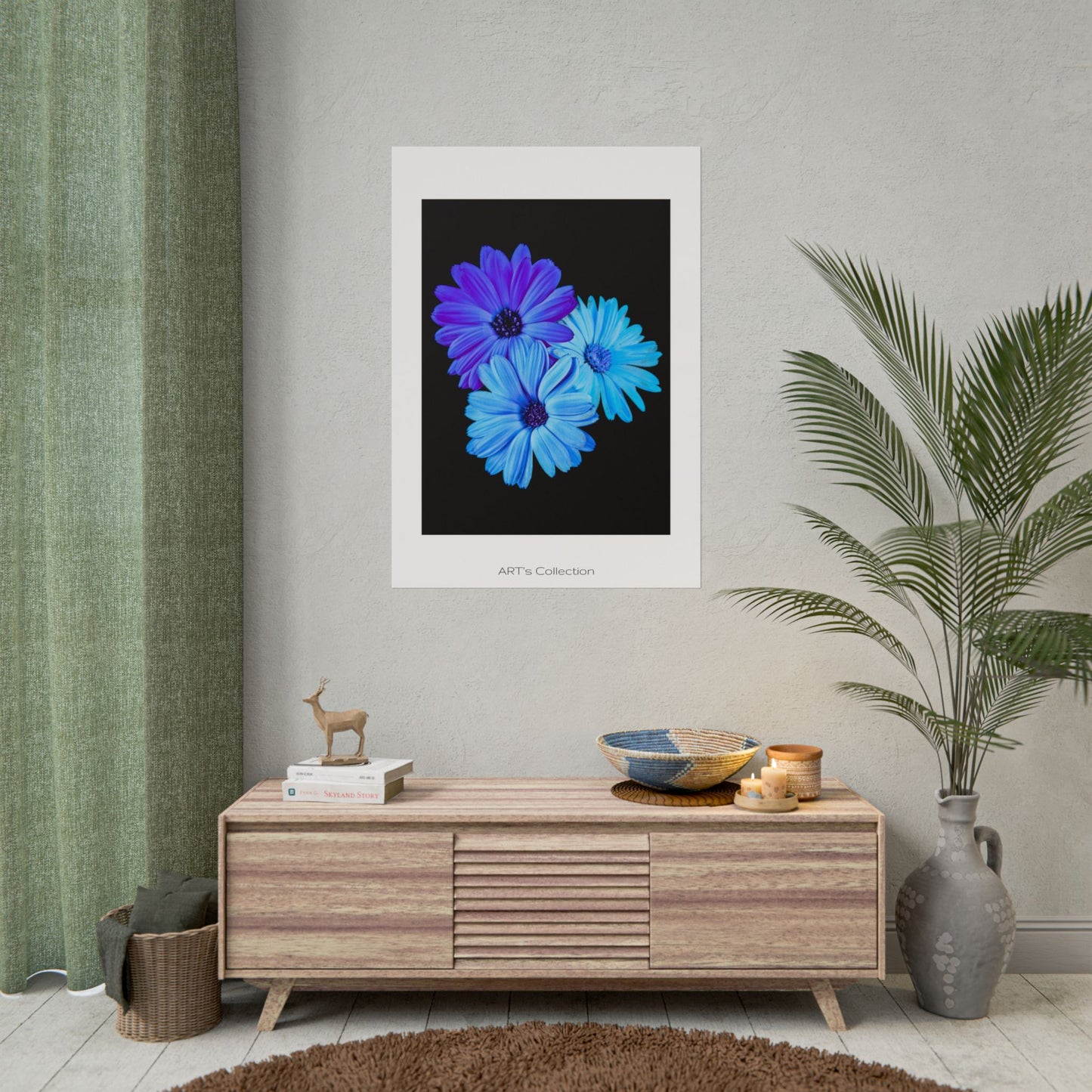 Collection Signature "FLORAL Numéro 2" sur Affiche imprimée - Série ART's Collection