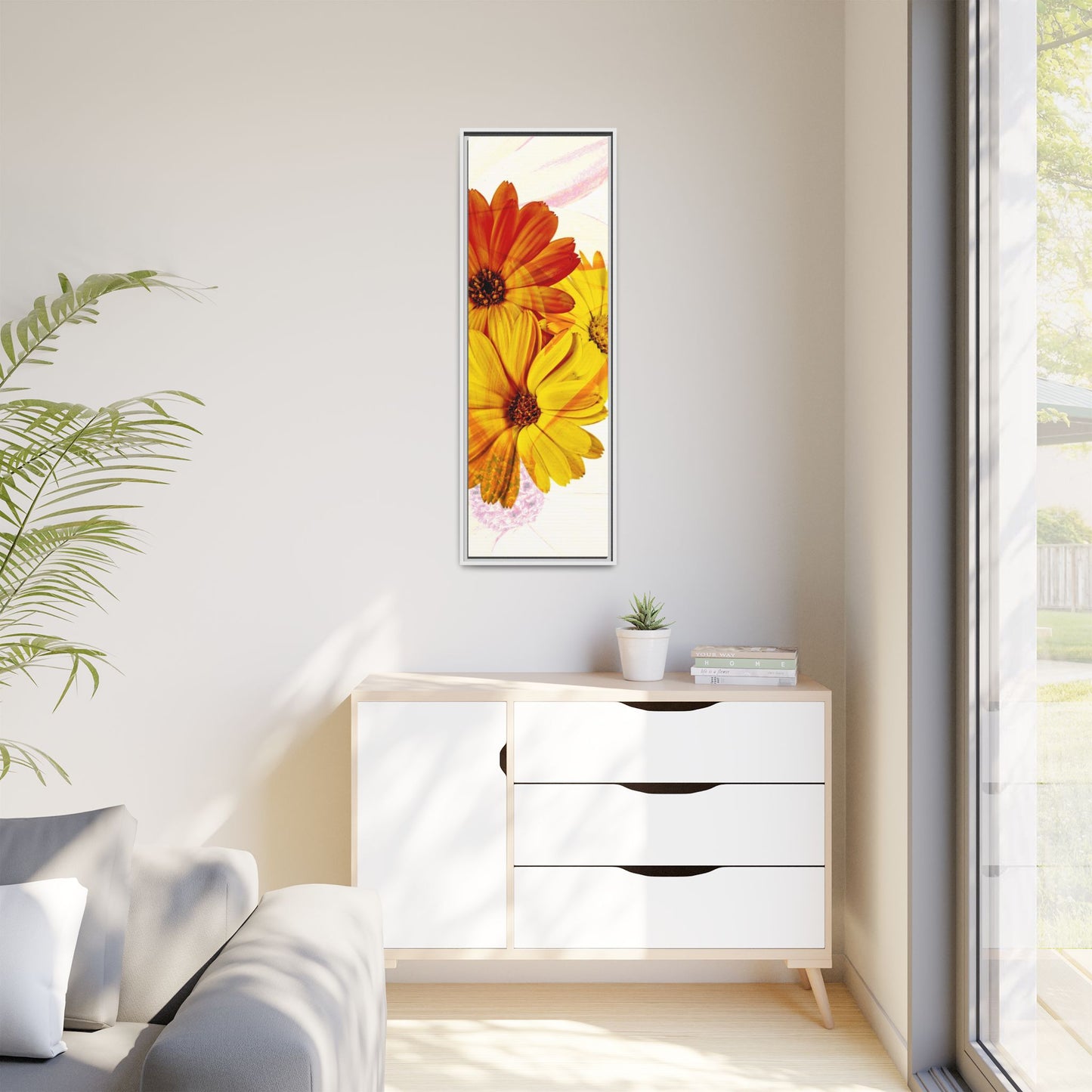 Collection Signature "FLORAL Numéro 13" sur Toile encadrée avec caisse américaine