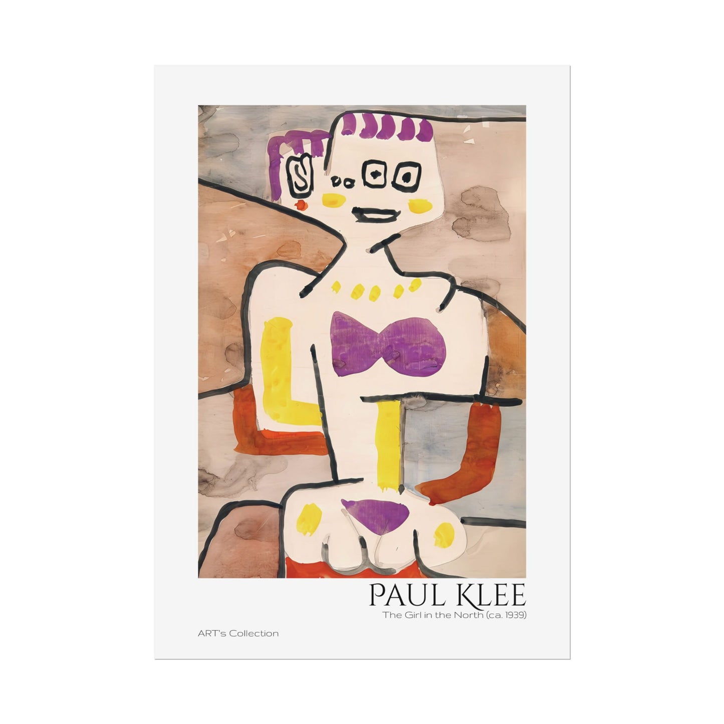 The Girl in the North (ca. 1939) by Paul Klee / Affiche imprimée - Série ART's Collection
