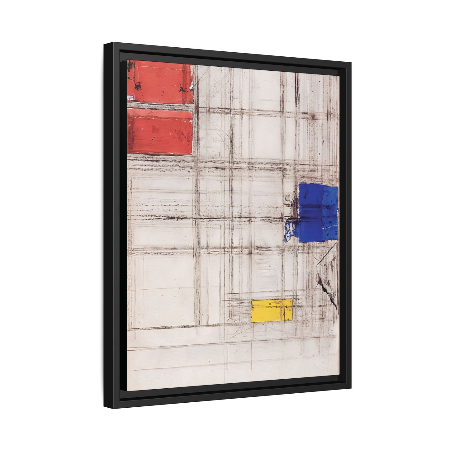 Study for a Composition (1940-1941) by Piet Mondrian  / Toile encadrée sur caisse américaine