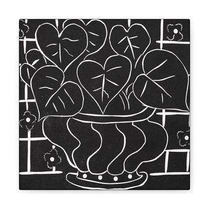 Corbeille de bégonias I (1938) by  Henri Matisse / Reproduction Fine Art sur Toile / Large Epaisseur 3.2 cm - 1.25 inch
