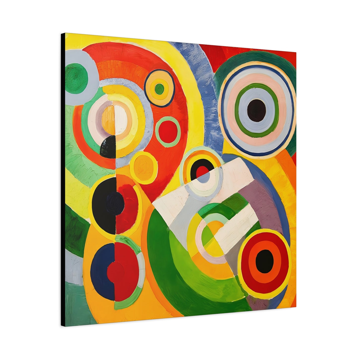 Rythme, Joie de vivre (1930) by Robert Delaunay / Reproduction Fine Art sur Toile / Large Epaisseur 3.2 cm - 1.25 inch