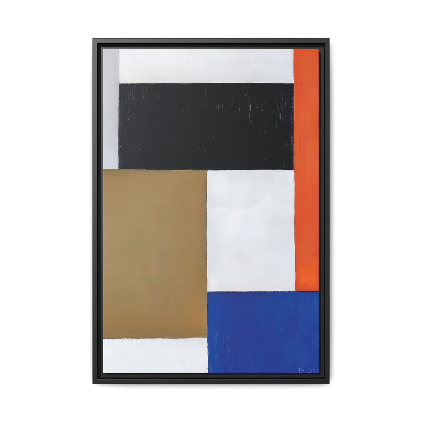 Composition (1923-1924) by Theo van Doesburg  / Toile encadrée sur caisse américaine