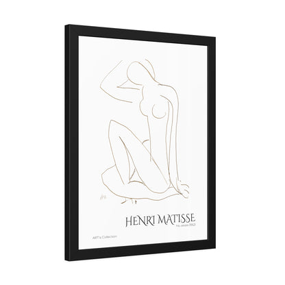 Nu assis (1952) by Henri Matisse / Affiche Encadrée série ART's Collection