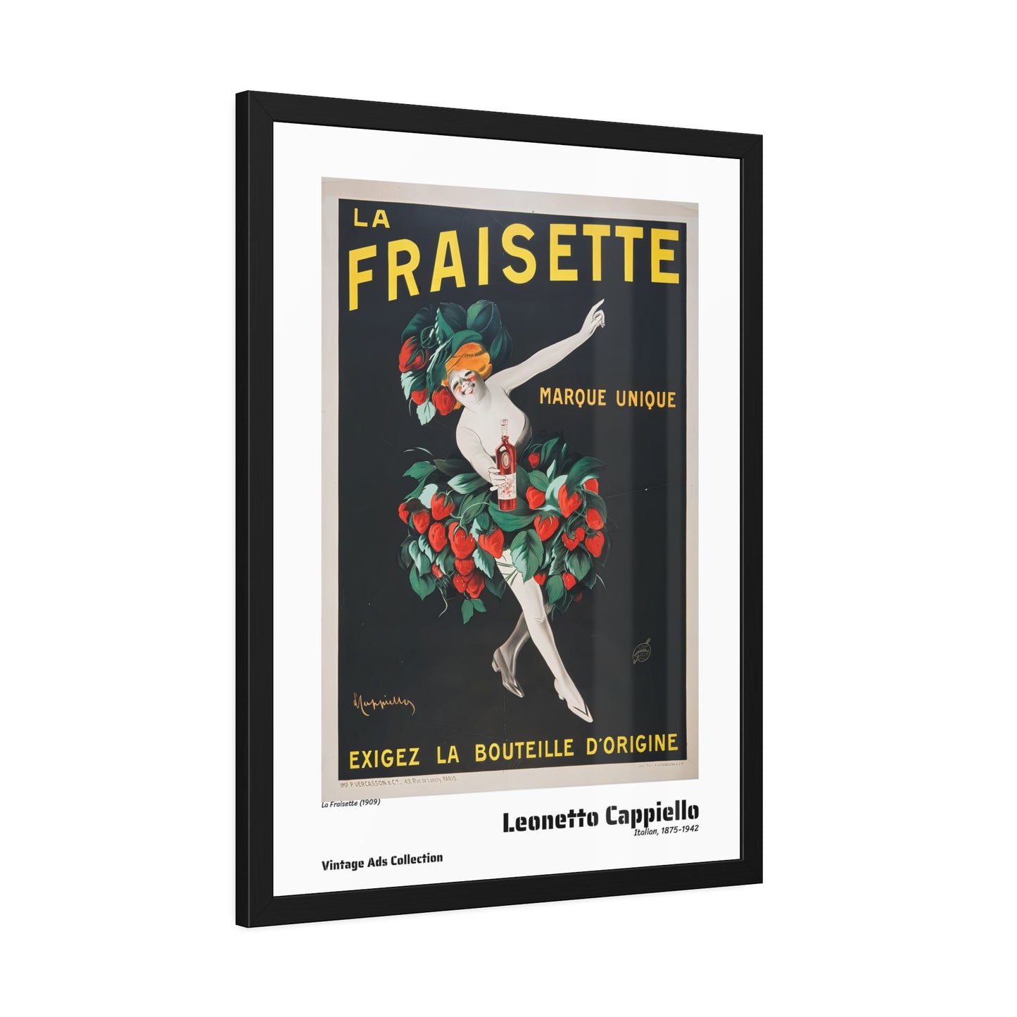 La Fraisette (1909) by Leonetto Cappiello / Affiche Encadrée Série Vintage Ads Collection