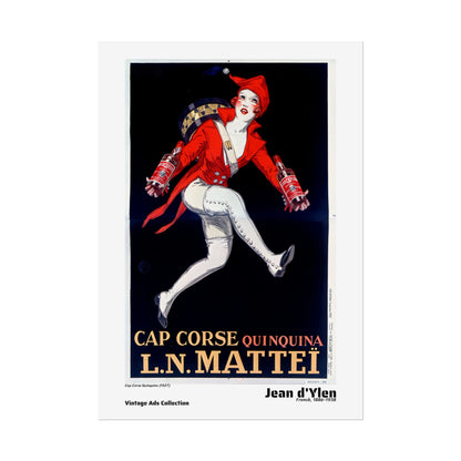 Cap Corse Quinquina (1927) by Jean d'Ylen / Affiche imprimée - Série Vintage Ads Collection