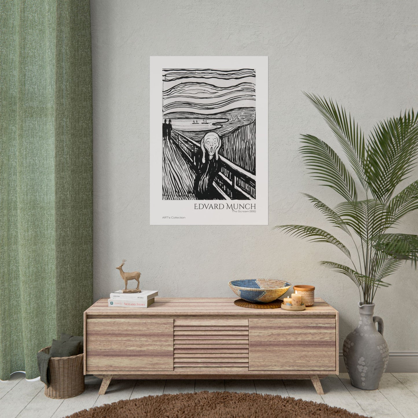 The Scream (1895) by Edvard Munch / Affiche imprimée - Série ART's Collection