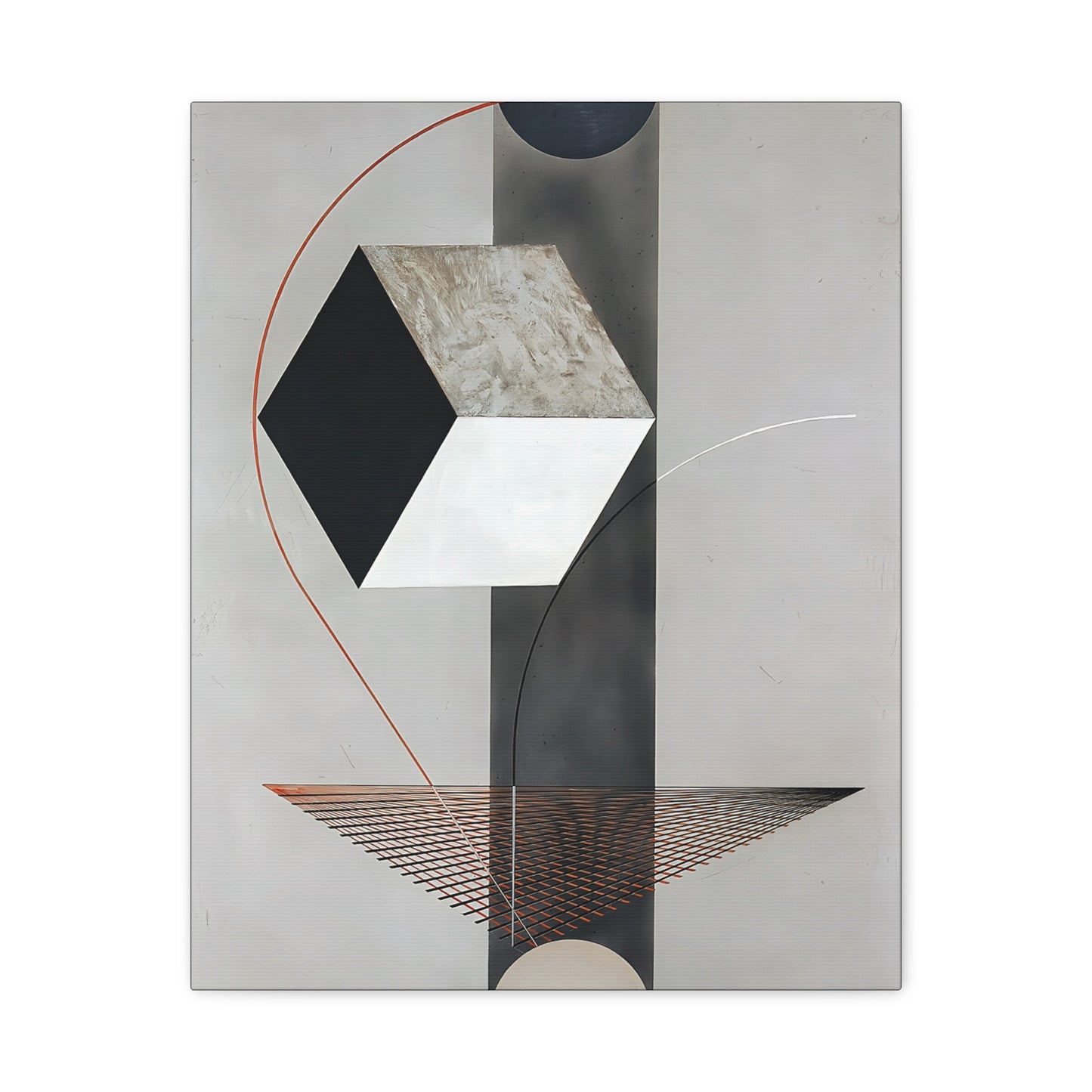 Proun 99 (ca. 1923-1925) by El Lissitzky / Reproduction Fine Art sur Toile /  Epaisseur 3.2 cm - 1.25 inch