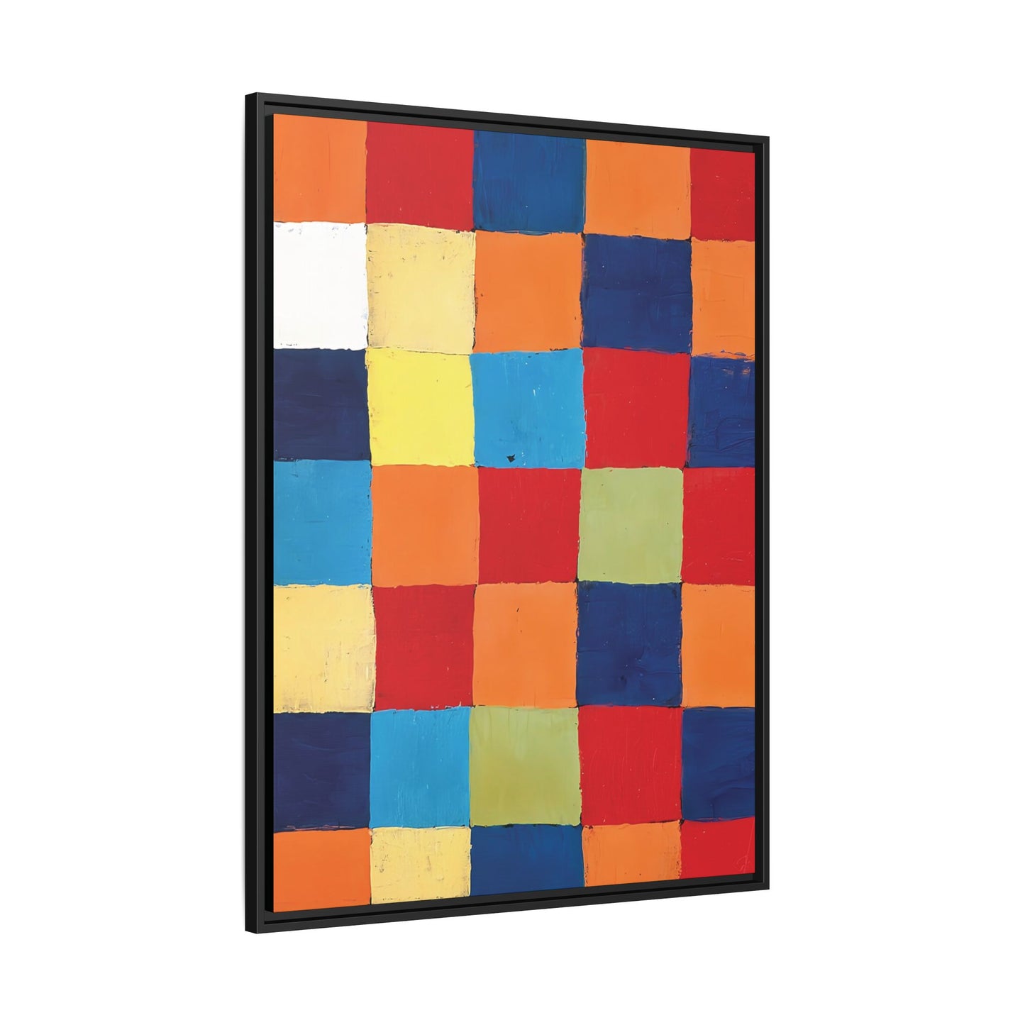 Color chart Qu1 (1930) by Paul Klee / Toile encadrée sur caisse américaine